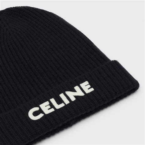 celine beanie - black|celine beanie in wool.